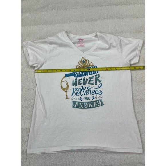 Custom Made Frozen Elsa Inspired T-Shirt Womens XL Short Sleeve - Picture 4 of 5